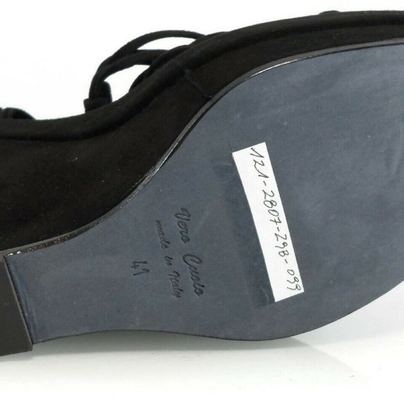 NIB$1025 RUNWAY ANN DEMEULEMEESTER KNOTTED STRAPS ANKLE WRAP WEDGES PLATFORM 11 - Picture 7 of 7